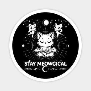 Zen Cats - Cute Kawaii Cats in Zen Mode Magnet
